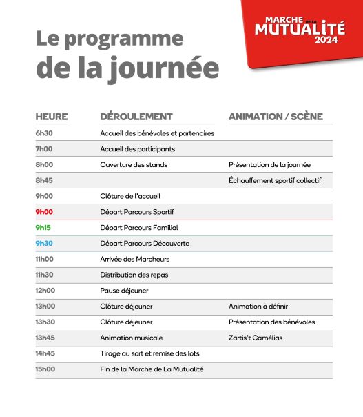 participez à la marche de la mutualité rassemblant 3500 participants, un événement convivial dédié à la santé et à la solidarité. rejoignez-nous pour une journée d'activités en plein air, d'échanges et de partage autour de valeurs communes.