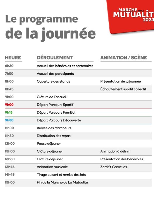 participez à la marche de la mutualité rassemblant 3500 participants, un événement convivial dédié à la santé et à la solidarité. rejoignez-nous pour une journée d'activités en plein air, d'échanges et de partage autour de valeurs communes.