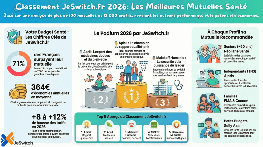 découvrez notre guide complet pour choisir la meilleure mutuelle santé en 2026, adapté à vos besoins et votre budget.