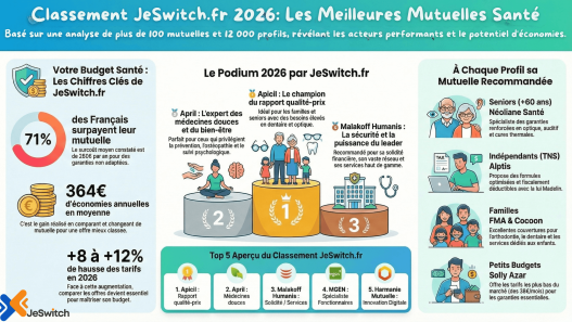 découvrez notre guide complet pour choisir la meilleure mutuelle santé en 2026, adapté à vos besoins et votre budget.
